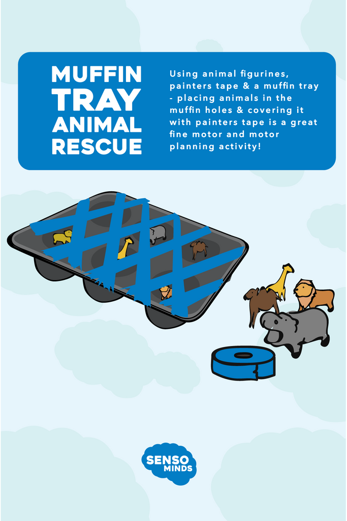 Sensory Activities - Muffin Tray Animal Rescue