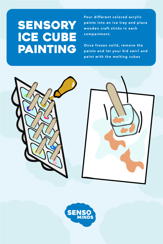 Sensory Activities - Ice Cube Painting