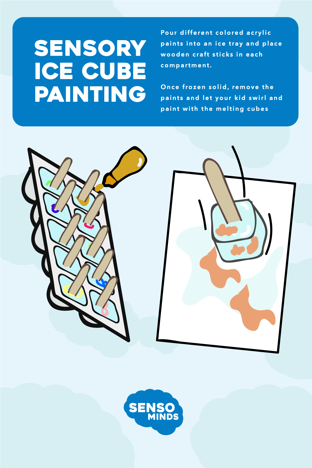 ICE PAINTING DIY  Activities for Kids